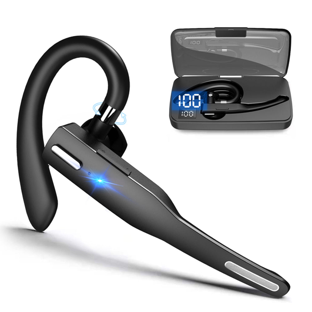 YYK-525 IPX7 Waterproof Single Ear Bluetooth Headphone ANC Active Noise Cancelling Business Hanging Earphone (with Charging Case) YYK-525 IPX7 Waterproof Single Ear Bluetooth Headphone ANC Active Noise Cancelling Business Hanging Earphone (with Charging Case)